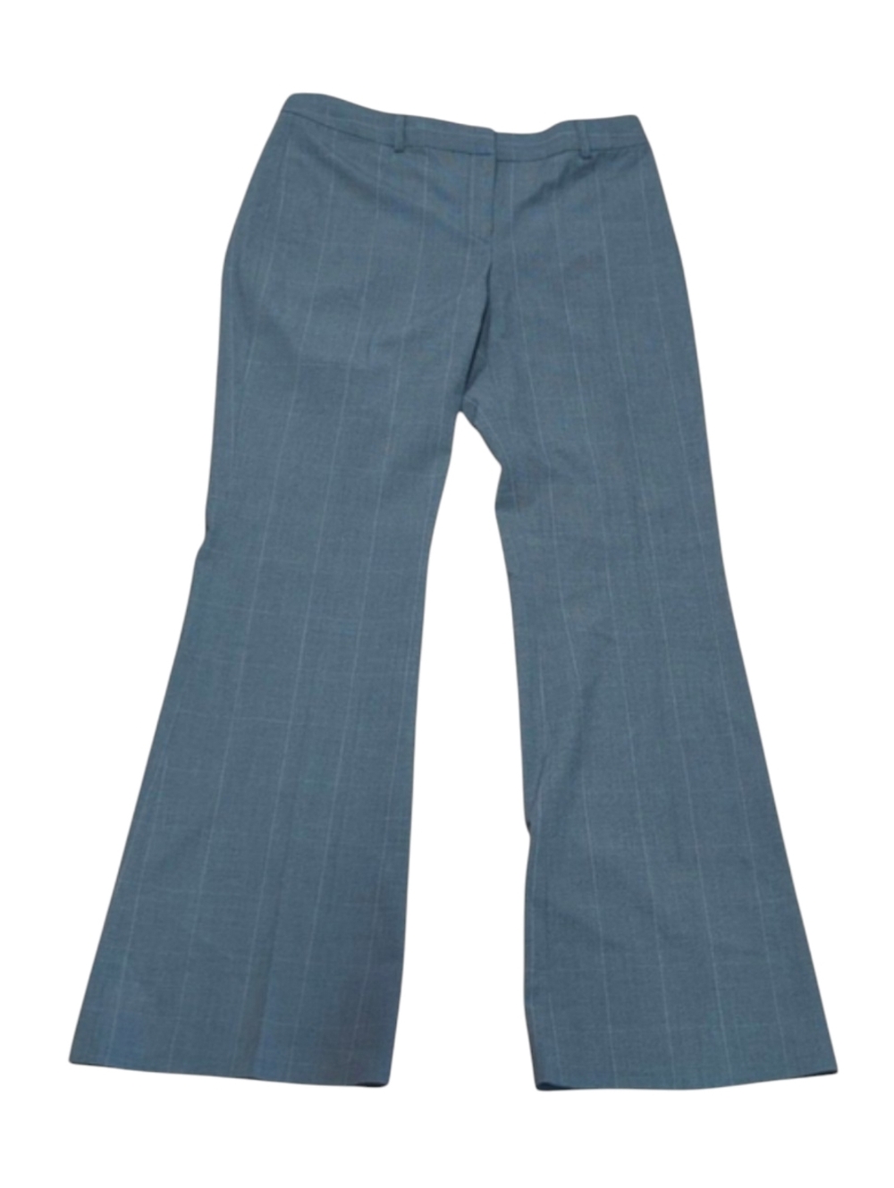 Tahari Wide Leg Pinstripe Gray Trousers Size 8